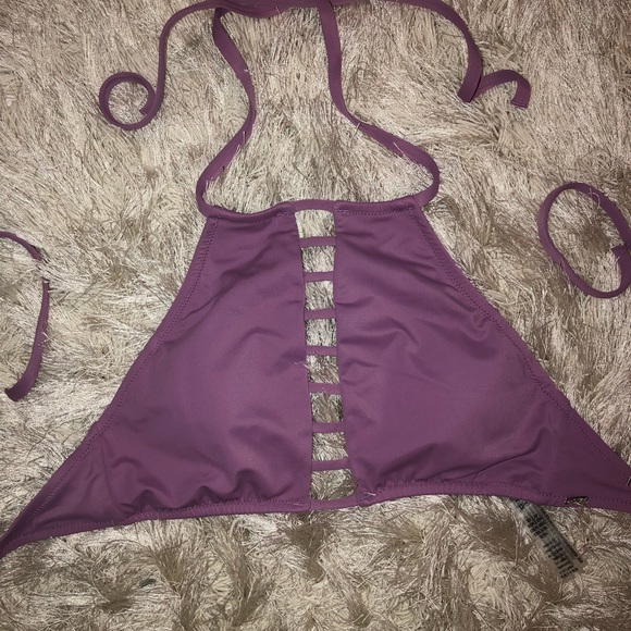 PINK High Neck Bikini Top - Picture 2 of 4